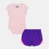 Awesome Logo -vastasyntyneen bodysuit- ja kudottu mikrokuitushortsit -setti