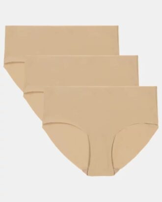 Essential Stretch 3-pack No Show Hipster -alusvaatteet