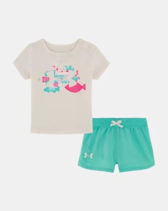 Fish Logo -vastasyntyneen shortsit