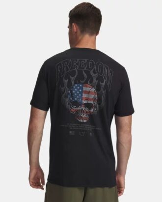 Freedom Fire Skull T-paita