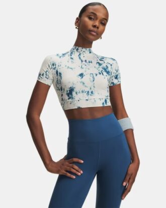 HeatGear-painettu lyhythihainen crop-paita