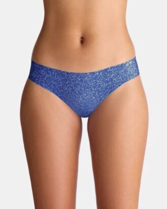 Pure Stretch -painettu 3-pakkaus No Show Bikini