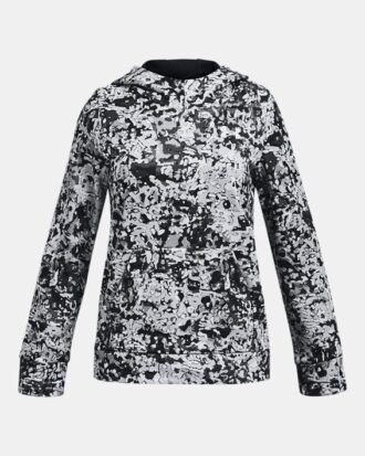 Tyttöjen Armour Fleece® -huppari painatuksella